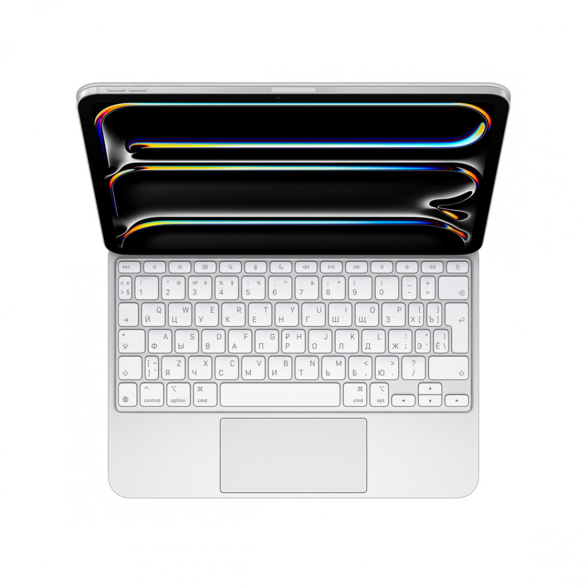 Клавиатура Magic Keyboard для iPad Pro 11 дюймов (M4) — русская — белая