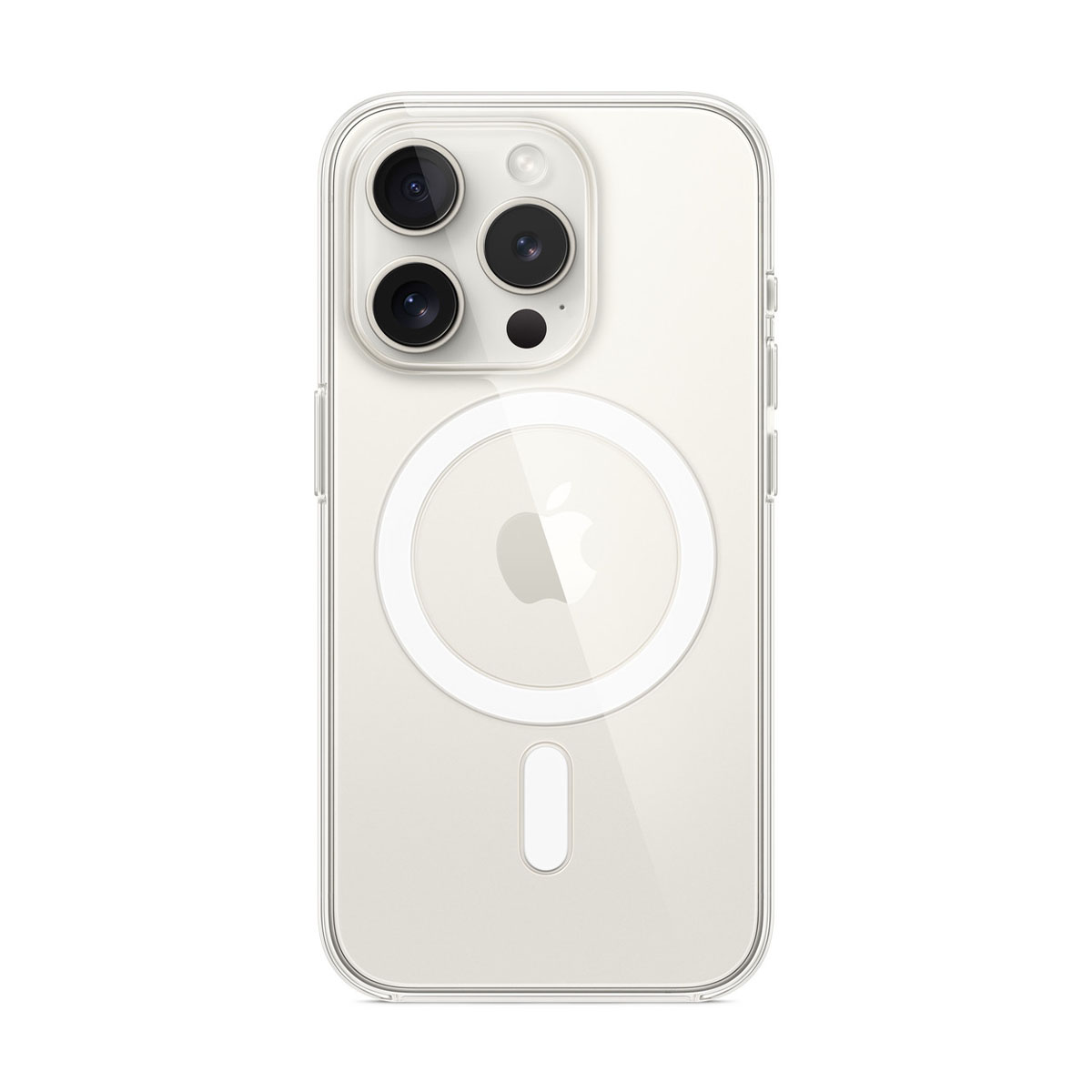 Чехол APPLE Clear Case с поддержкой MagSafe для iPhone 15 Pro Прозрачный