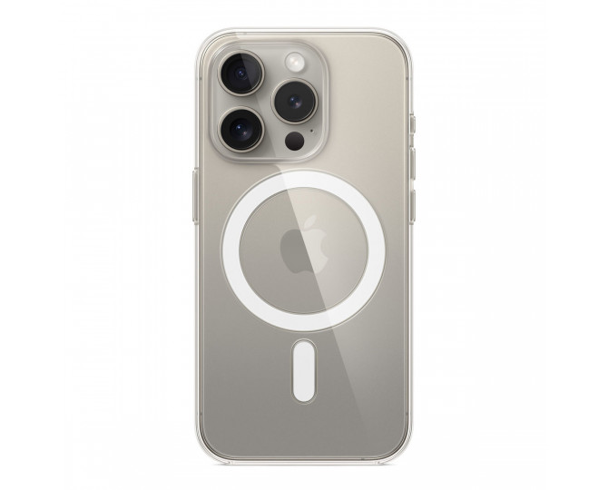 Чехол APPLE Clear Case с поддержкой MagSafe для iPhone 15 Pro Max Прозрачный