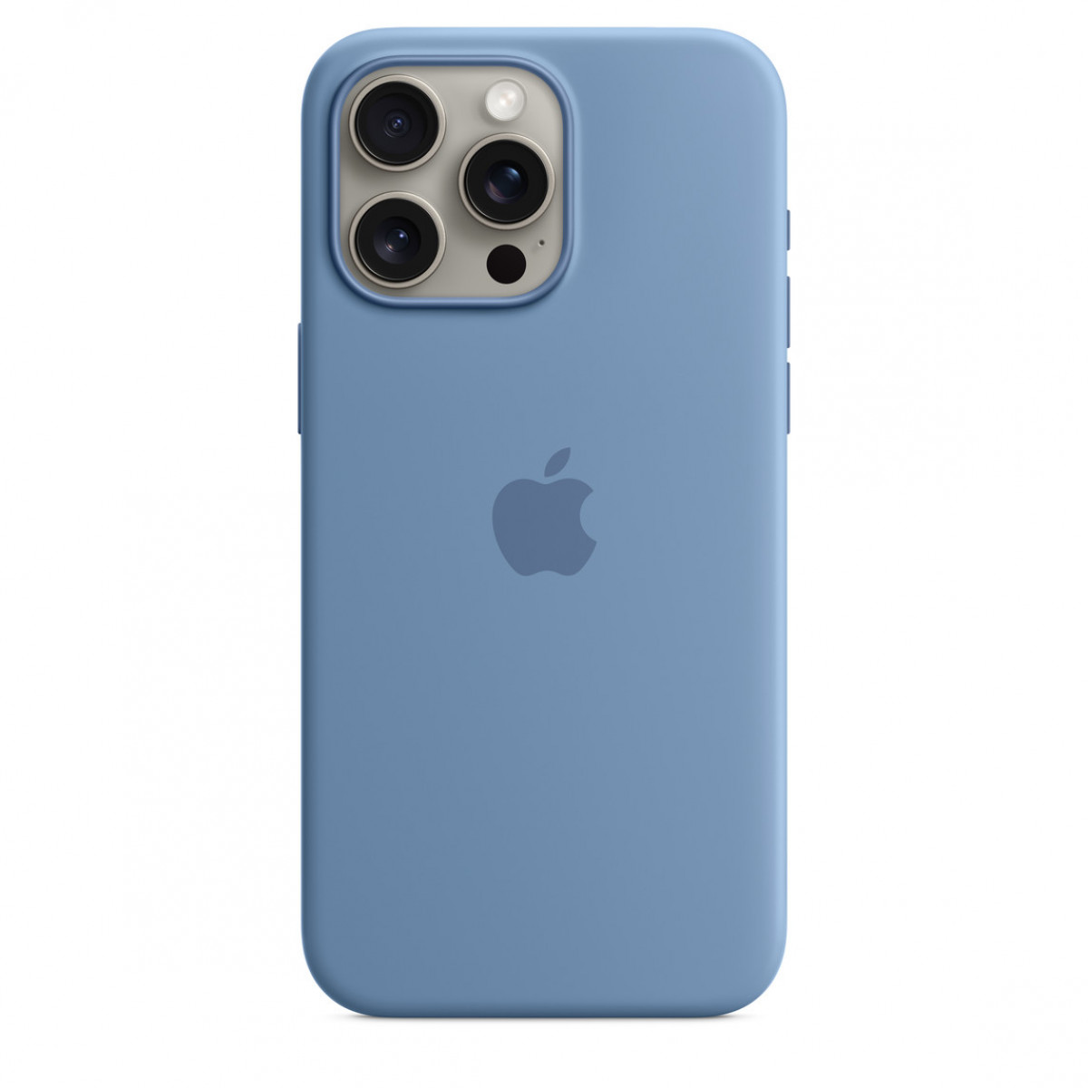Чехол APPLE Silicone Case с поддержкой MagSafe для iPhone 15 Pro Max Синий
