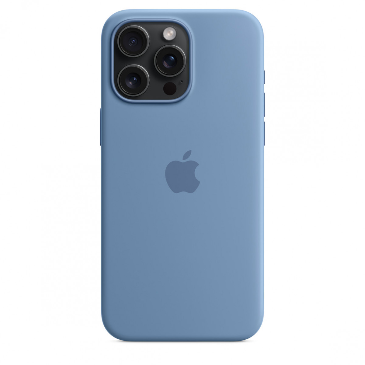 Чехол APPLE Silicone Case с поддержкой MagSafe для iPhone 15 Pro Max Синий