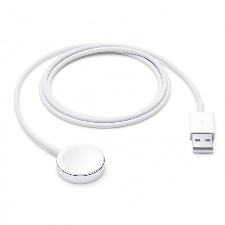 Магнитное быстрое зарядное устройство для Apple Watch с кабелем USB-A (1 м)