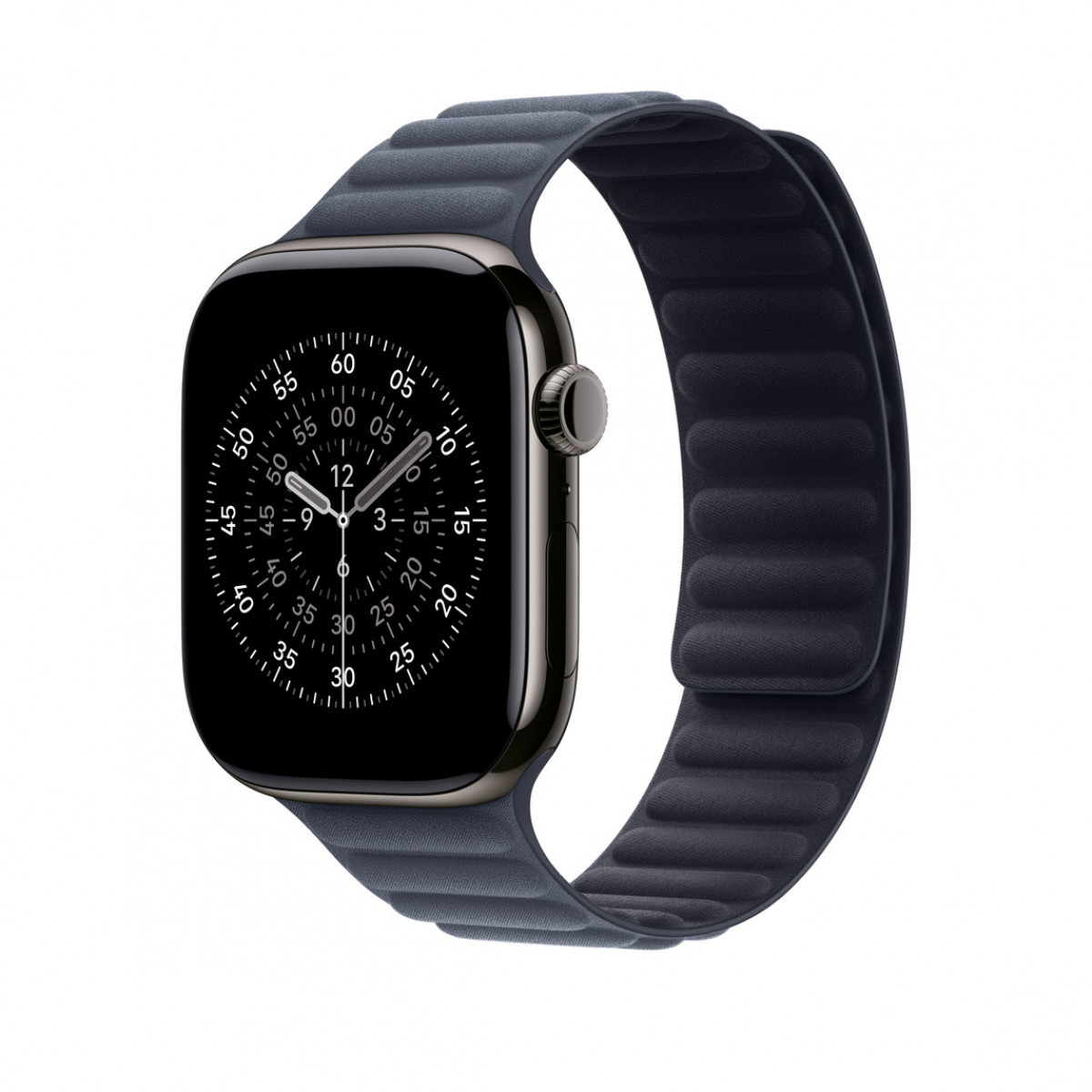 Ремешок Apple Watch, FineWoven, Magnetic Link 46 мм, M/L, темно-синий