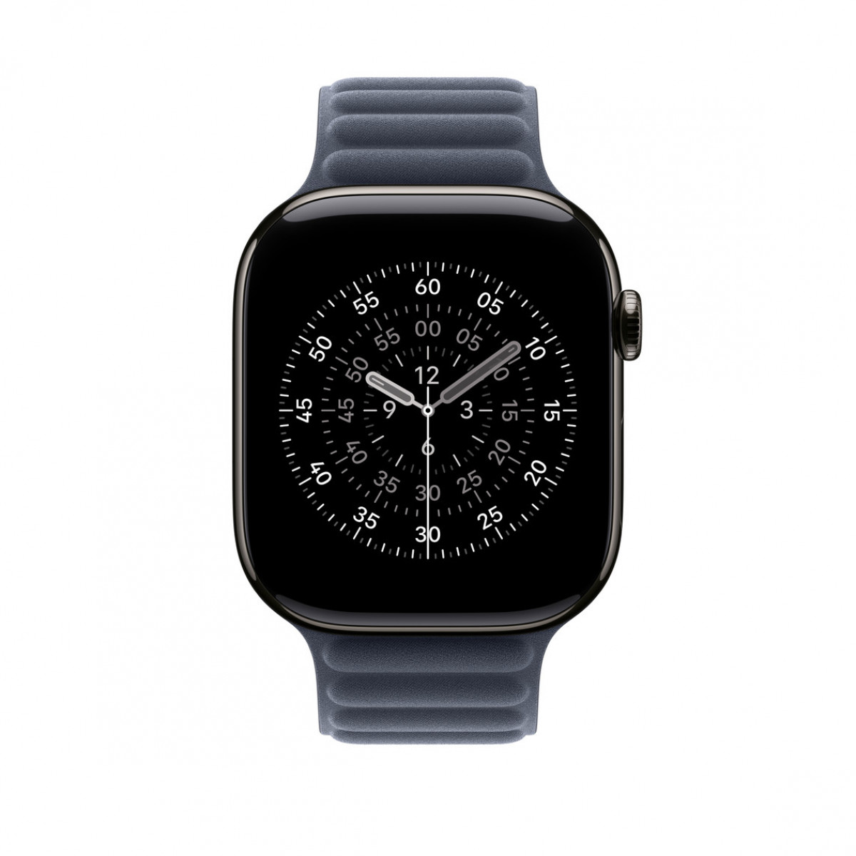 Ремешок Apple Watch, FineWoven, Magnetic Link 46 мм, M/L, темно-синий