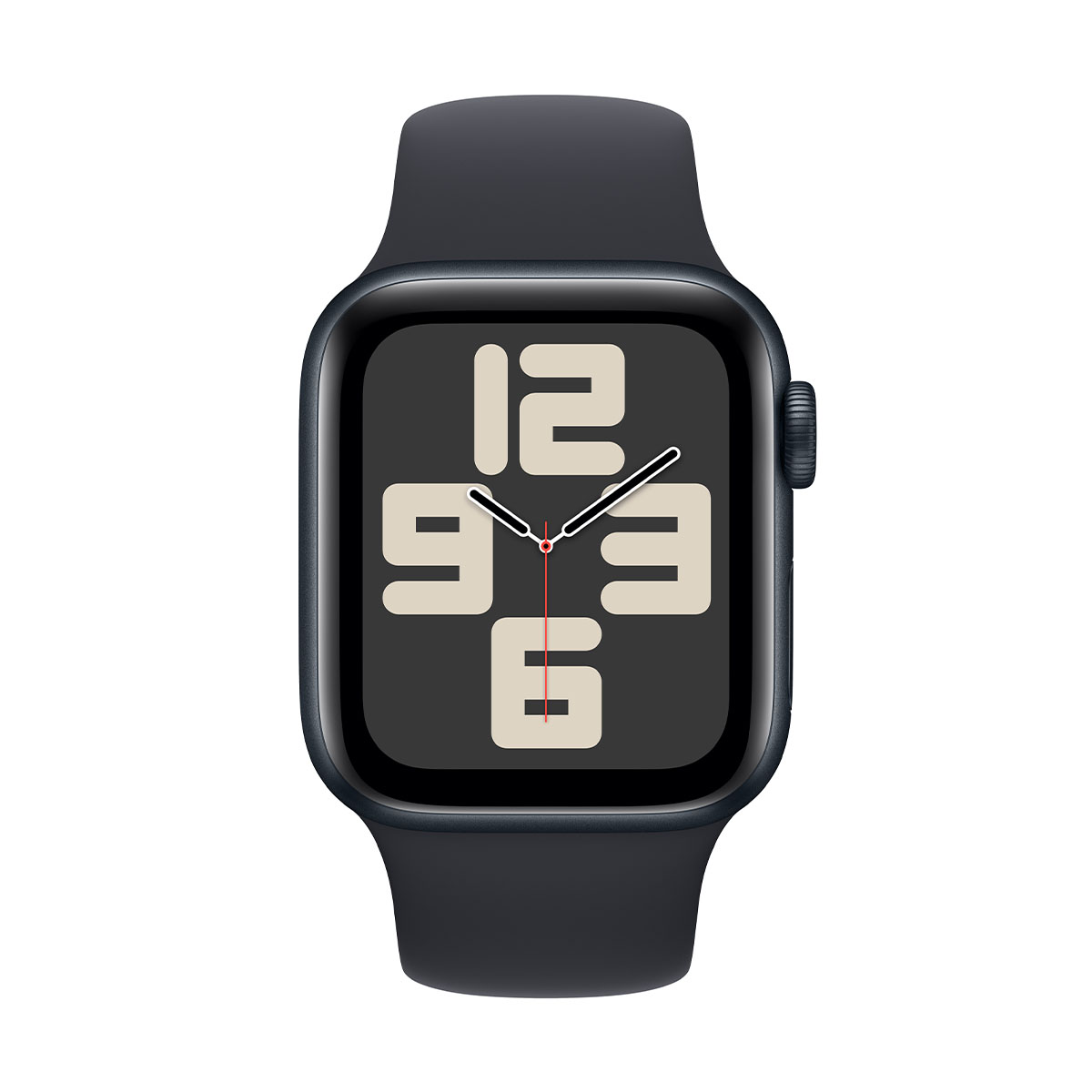 Apple Watch SЕ 2-пок. GPS, 40мм, Темная ночь, Спортивный ремешок цвета "темная ночь" S/M