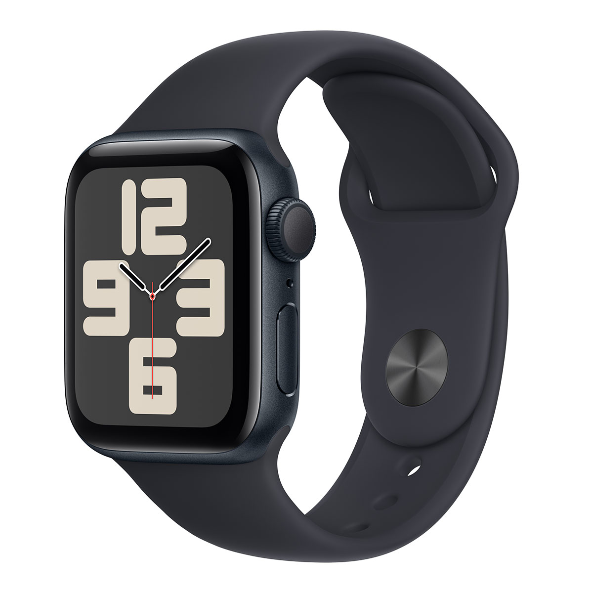Apple Watch SЕ 2-пок. GPS, 44мм, Темная ночь, Спортивный ремешок цвета "темная ночь" S/M