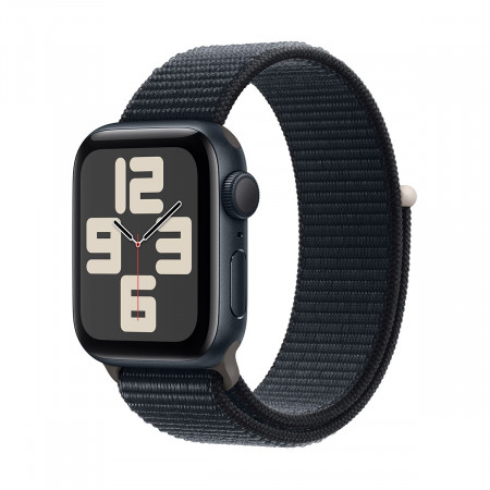 Apple Watch SЕ 2-пок. GPS, 40мм, Темная ночь, Спортивный браслет цвета "темная ночь" 