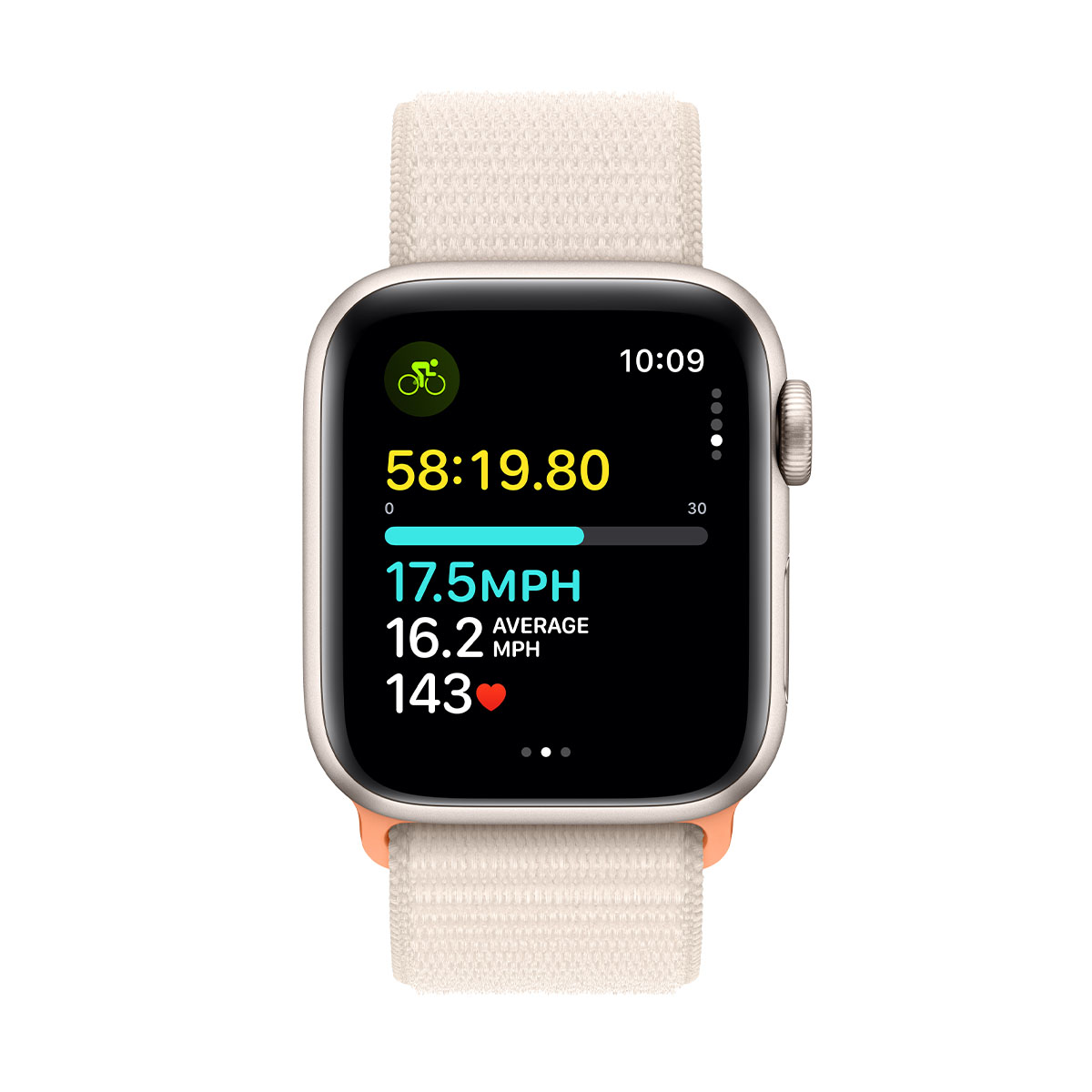 Apple Watch SЕ 2-пок. GPS, 40мм, Сияющая звезда, Спортивный браслет цвета «сияющая звезда» M/L