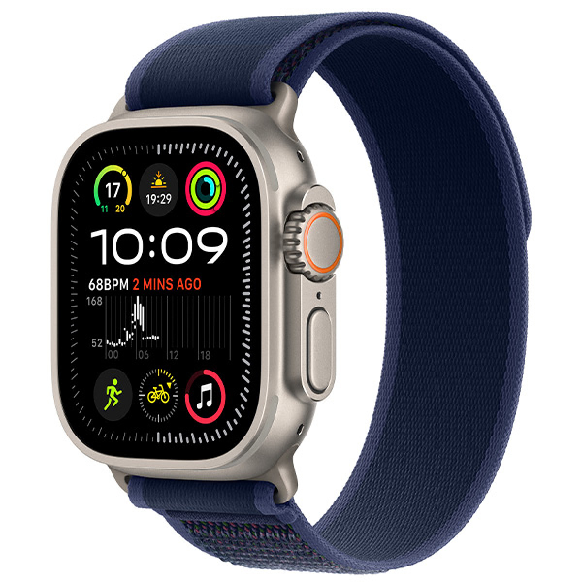 Apple Watch Ultra 2 - поколения, титановый циферблат с темно-синим Trail Loop M/L