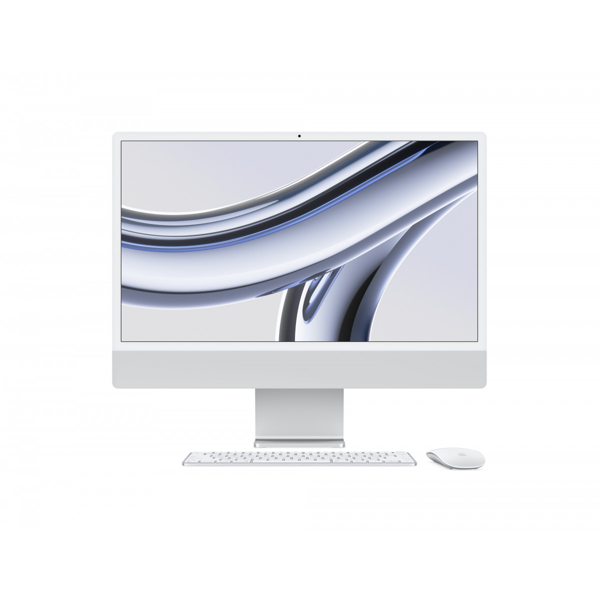 Apple iMac 24" Retina 4,5K, M3 (8C CPU, 8C GPU), 8 ГБ, 256 ГБ SSD, Серебристый