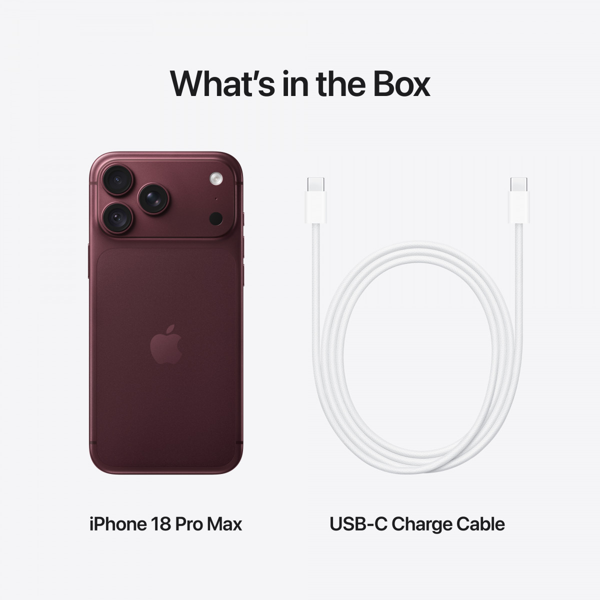 iPhone 18 Pro, 1 ТБ, Бордовый