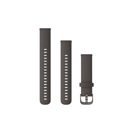 Garmin QUICK RELEASE 18 ММ (силиконовый) графитовый с серой застежкой
