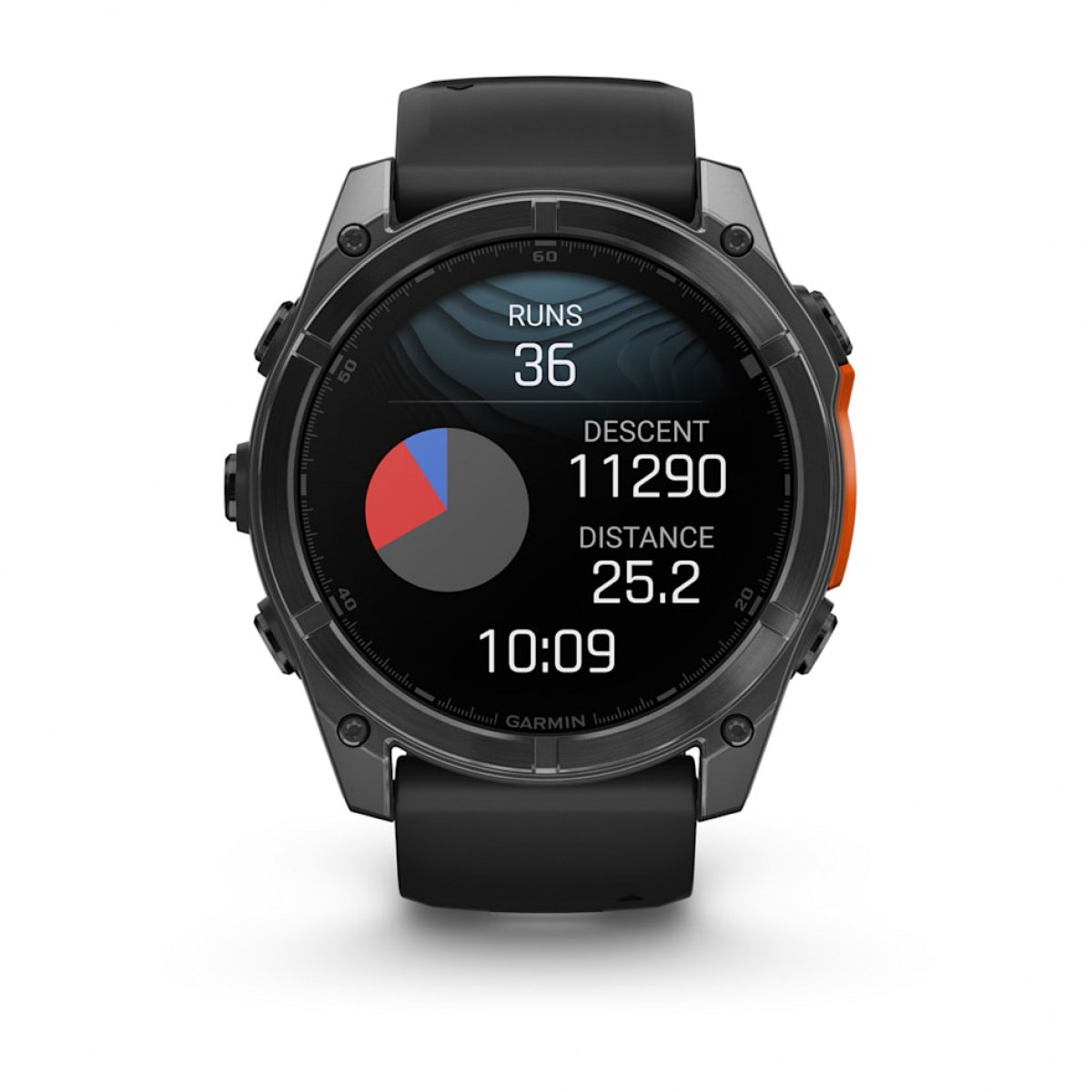 FENIX 8 - 51 ММ, AMOLED серый, черный силиконовый ремешок