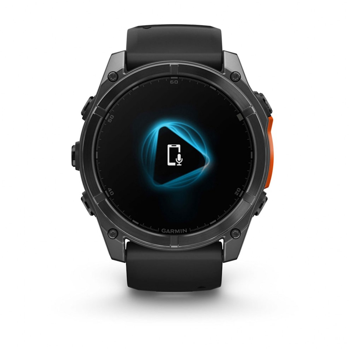 FENIX 8 - 51 ММ, AMOLED серый, черный силиконовый ремешок