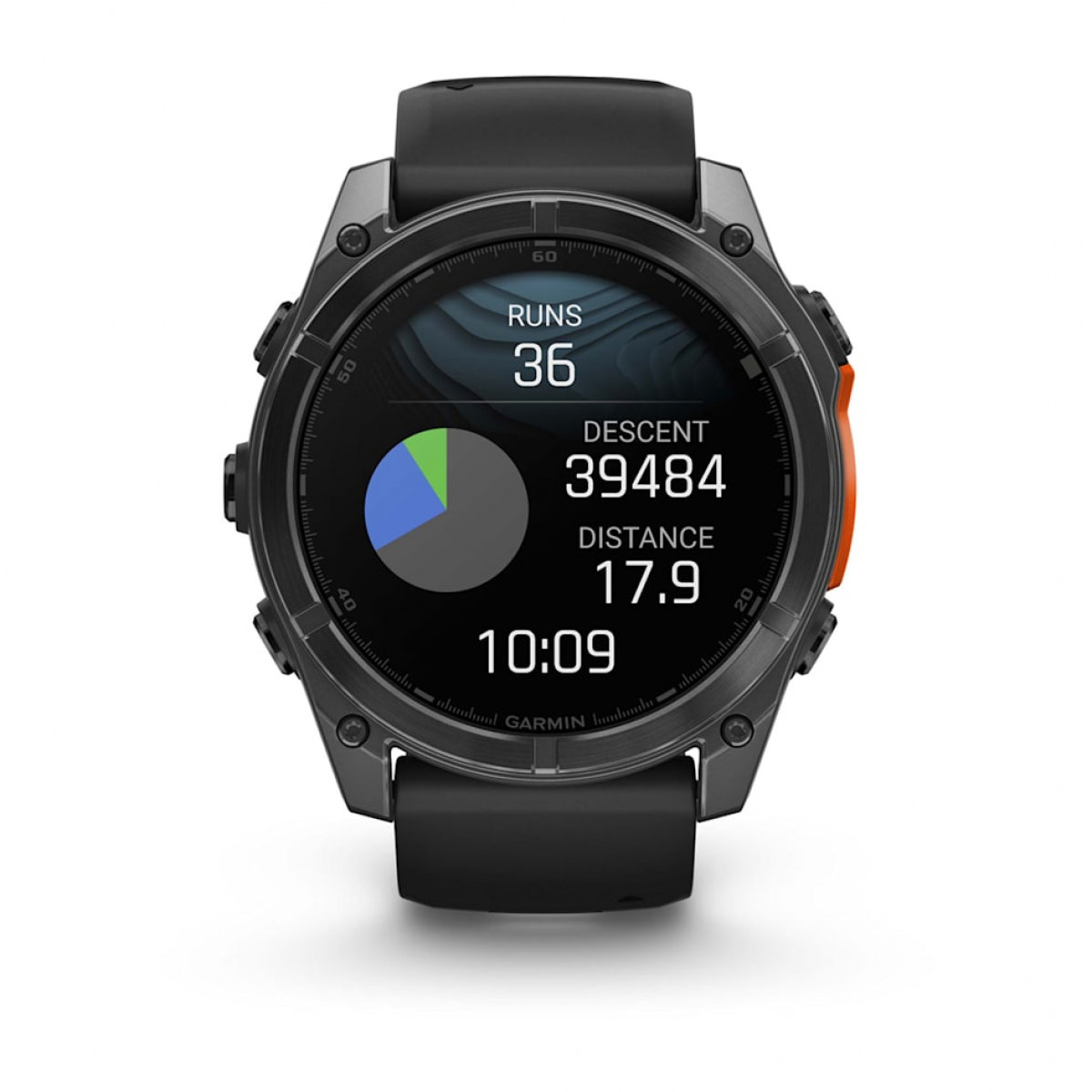 FENIX 8 - 51 ММ, AMOLED серый, черный силиконовый ремешок