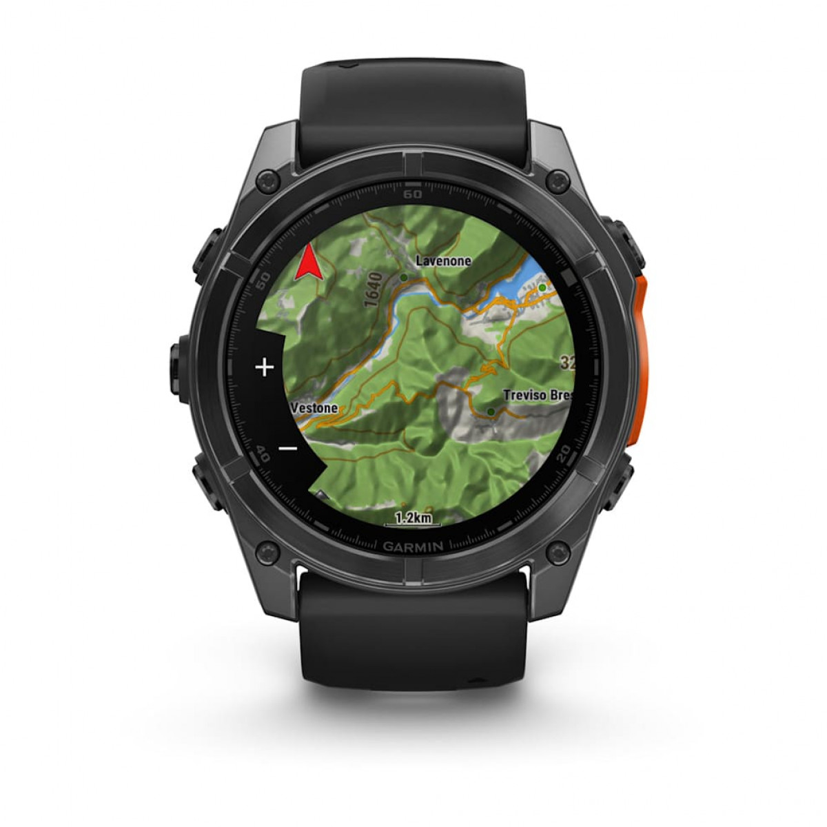 FENIX 8 - 51 ММ, AMOLED серый, черный силиконовый ремешок