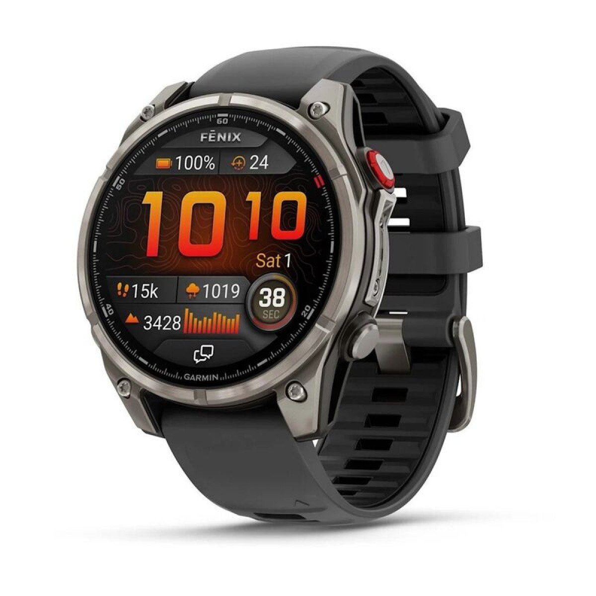 FENIX 8 Pro - 47 ММ, AMOLED Sapphire, графитовый корпус, черный ремешок