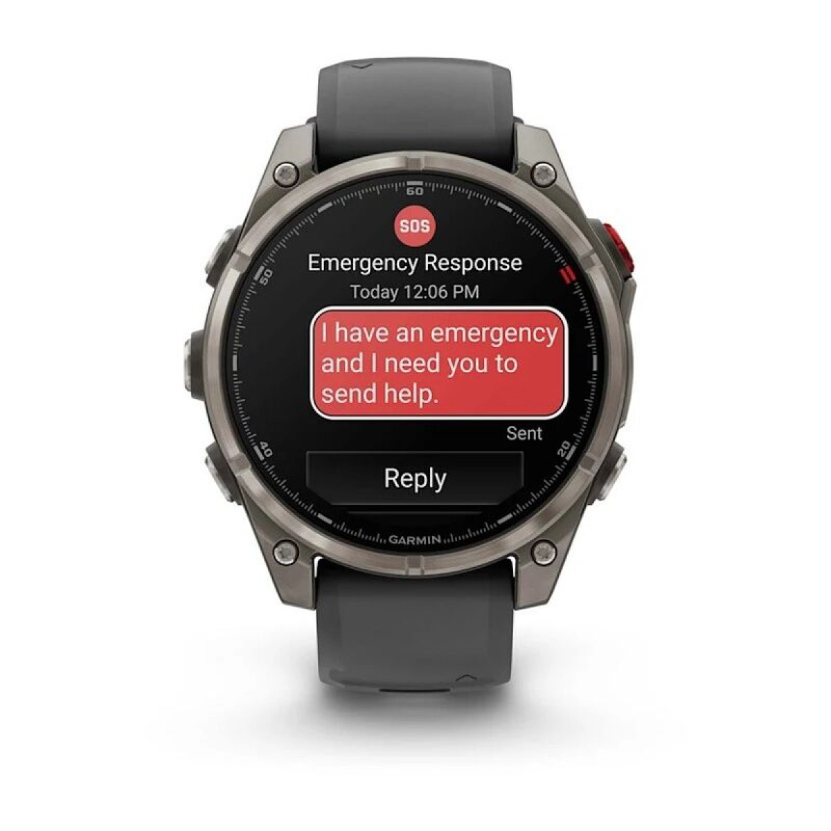 FENIX 8 Pro - 47 ММ, AMOLED Sapphire, графитовый корпус, черный ремешок