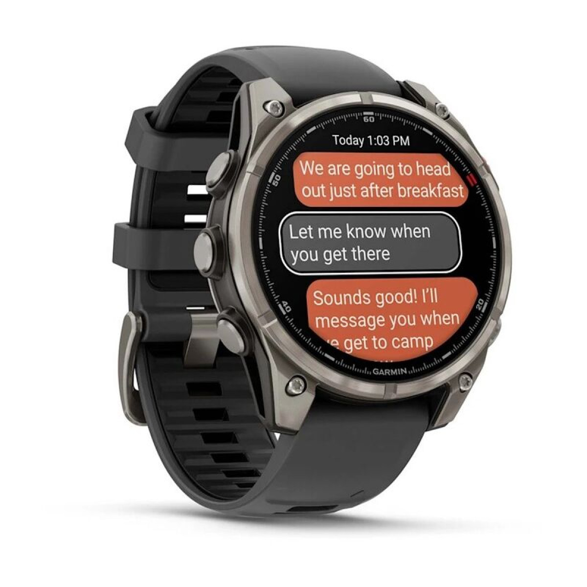 FENIX 8 Pro - 47 ММ, AMOLED Sapphire, графитовый корпус, черный ремешок