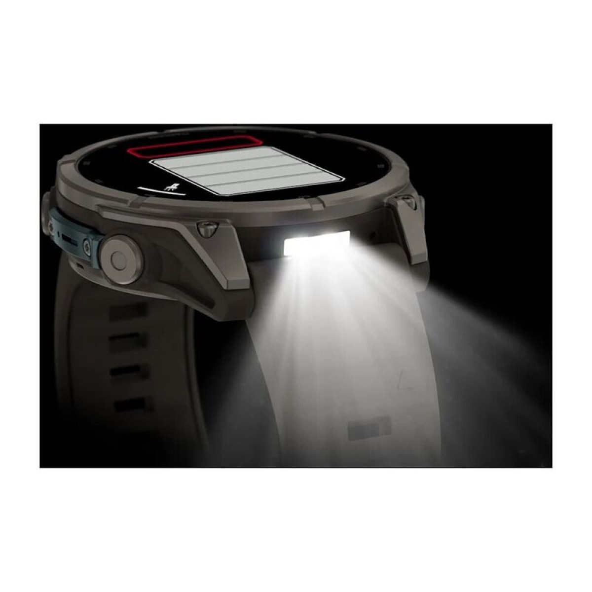 FENIX 9 - 47 ММ, AMOLED, титан с галечно-серым силиконовым ремешком