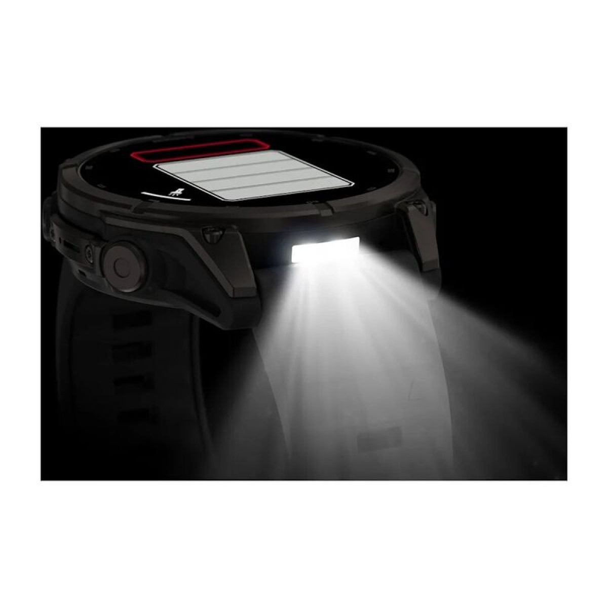 FENIX 9 - 47 ММ, AMOLED, титан с DLC-покрытием, с чёрным силиконовым ремешком
