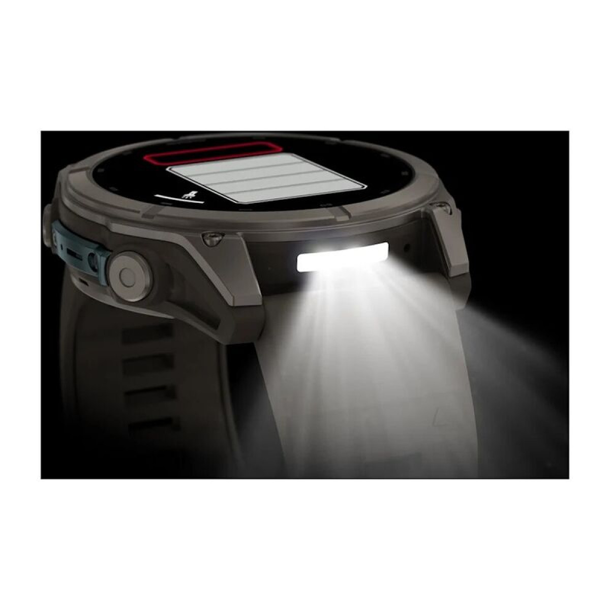 FENIX 9 - 51 ММ, AMOLED, титан с галечно-серым силиконовым ремешком