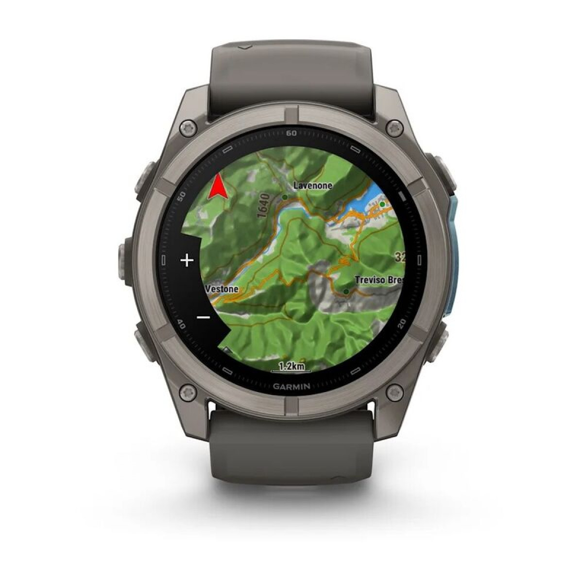 FENIX 9 - 51 ММ, AMOLED, титан с галечно-серым силиконовым ремешком