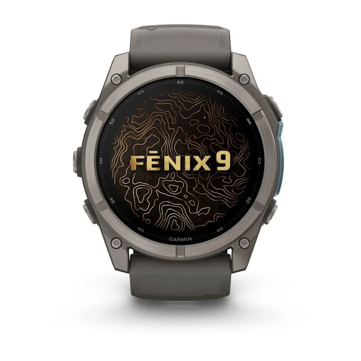 FENIX 9 - 51 ММ, AMOLED, титан с галечно-серым силиконовым ремешком