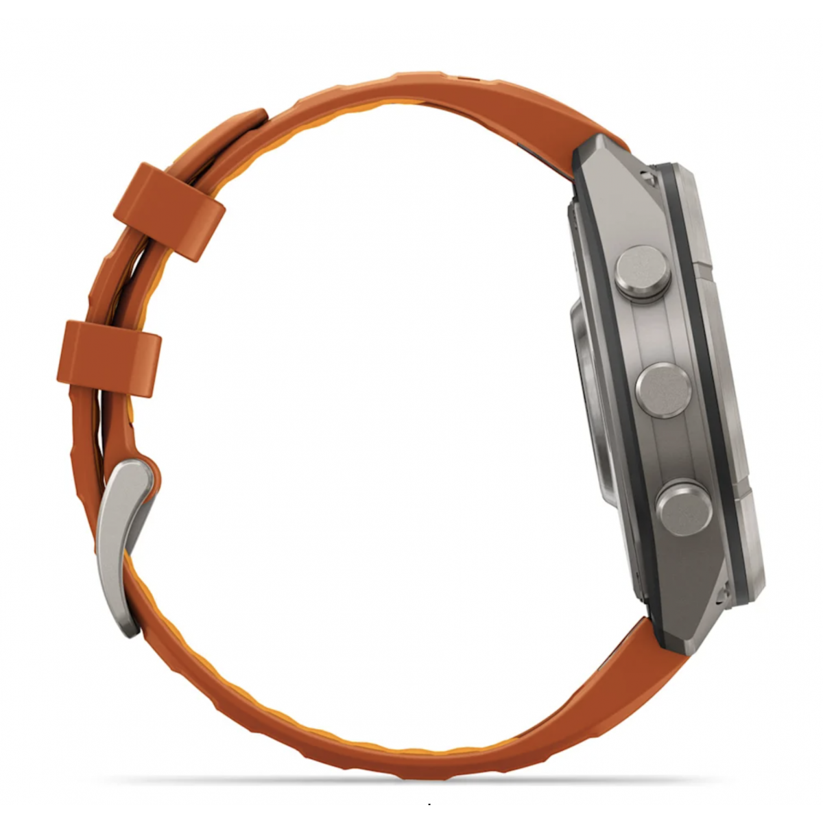 FENIX 9 Pro - 51 ММ, AMOLED, с поддержкой inReach, титан с оранжевым силиконовым ремешком