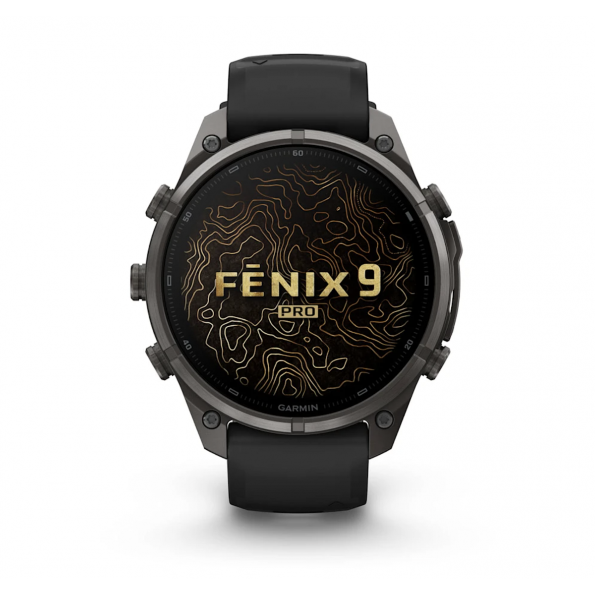 FENIX 9 Pro - 47 ММ, AMOLED, с поддержкой inReach, титан с DLC-покрытием и силиконовым ремешком