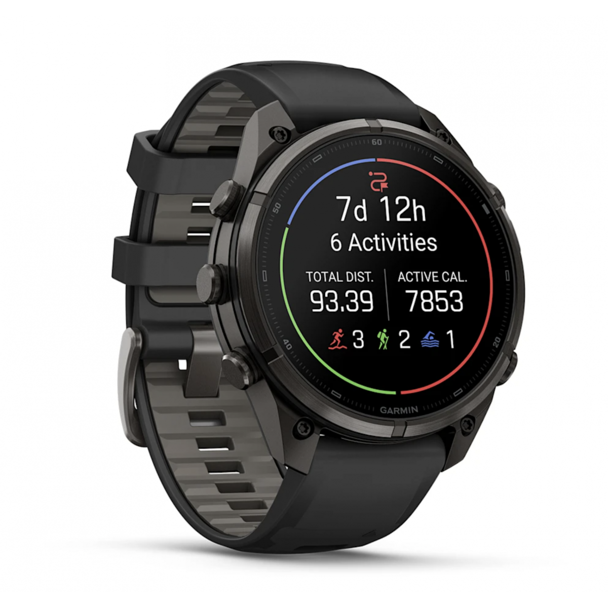 FENIX 9 Pro - 47 ММ, AMOLED, с поддержкой inReach, титан с DLC-покрытием и силиконовым ремешком