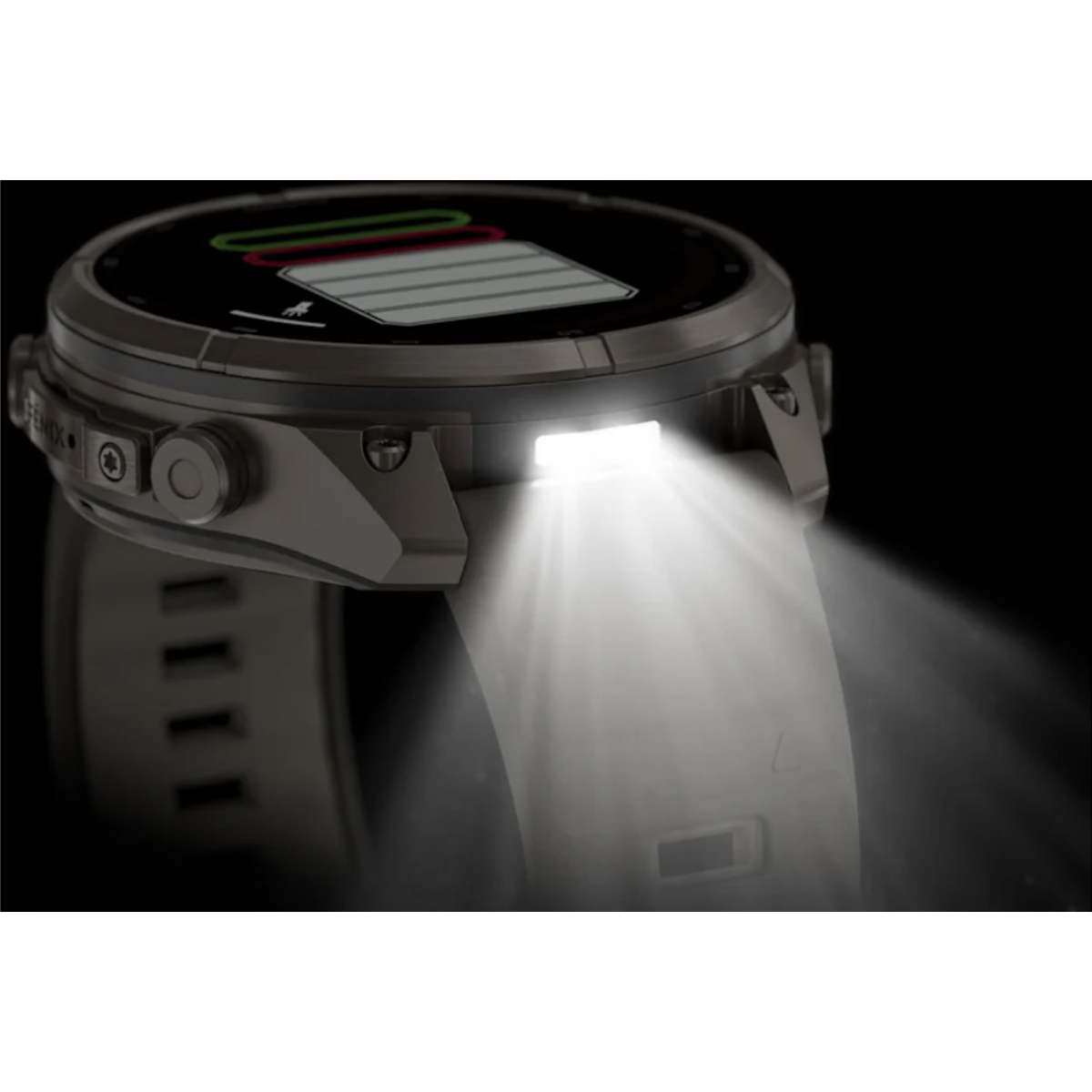 FENIX 9 Pro - 47 ММ, SOLAR, с поддержкой inReach, титан с серым силиконовым ремешком