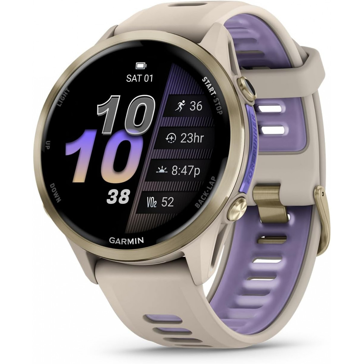 Garmin FORERUNNER 970, «Французский серый/полупрозрачный индиго»