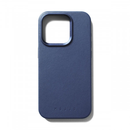 Кожаный чехол Mujjo для iPhone 15 Pro Синий