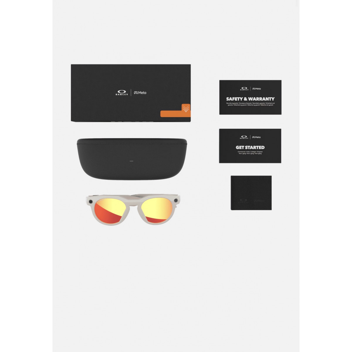 Oakley Meta HSTN оранжевые призматические линзы, с серой оправой