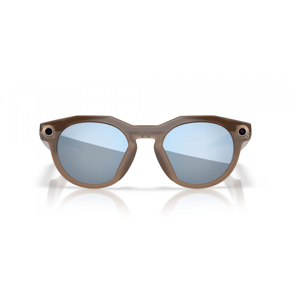 Oakley Meta HSTN синие призматические, полароидные линзы с коричнево-дымчатой оправой