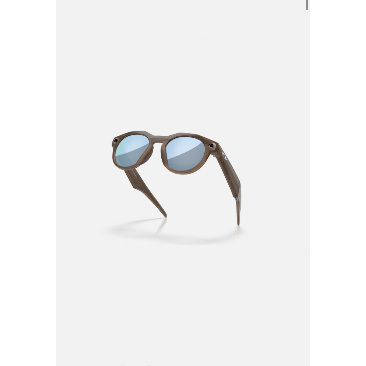 Oakley Meta HSTN синие призматические, полароидные линзы с коричнево-дымчатой оправой