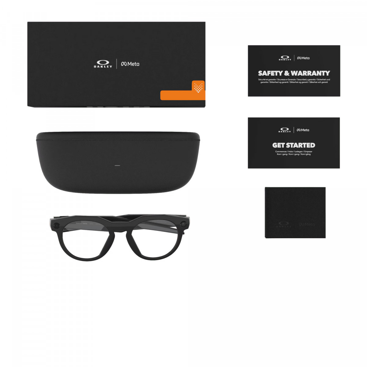 Oakley Meta HSTN прозрачные линзы с черной оправой