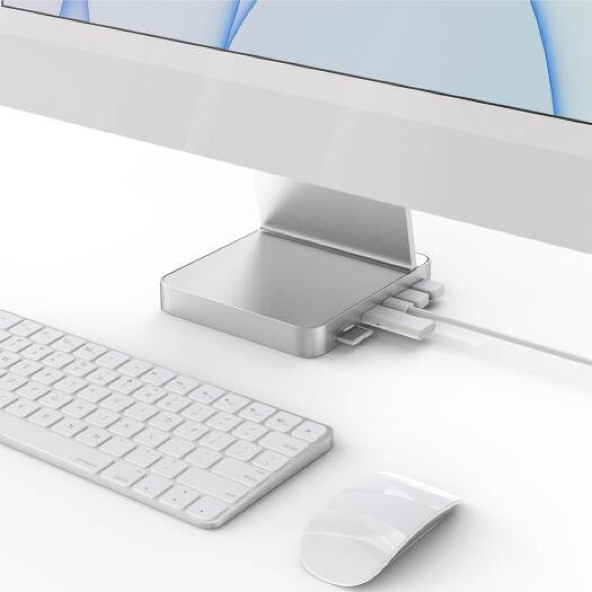 Док-станция Powerology для iMac 24 дюйма с разъемом USB-C и корпусом для SSD-накопителя, 10 Гбит/с