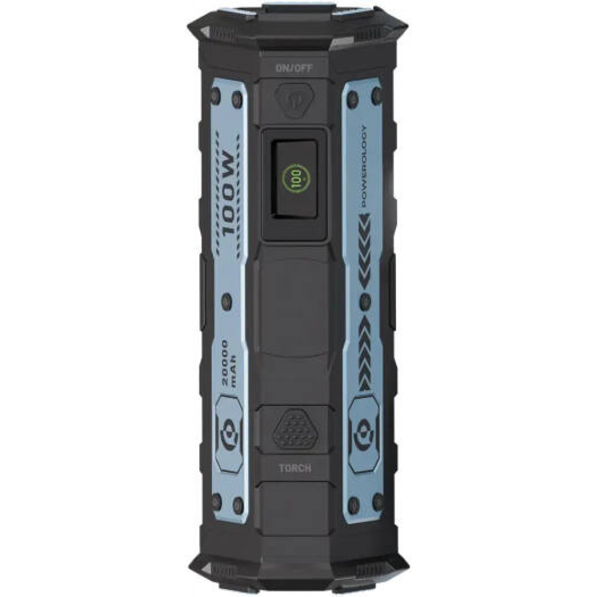 Внешний аккумулятор Powerology TorchPower, 20000 мАч, со встроенным фонариком