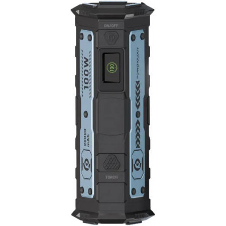 Внешний аккумулятор Powerology TorchPower, 20000 мАч, со встроенным фонариком