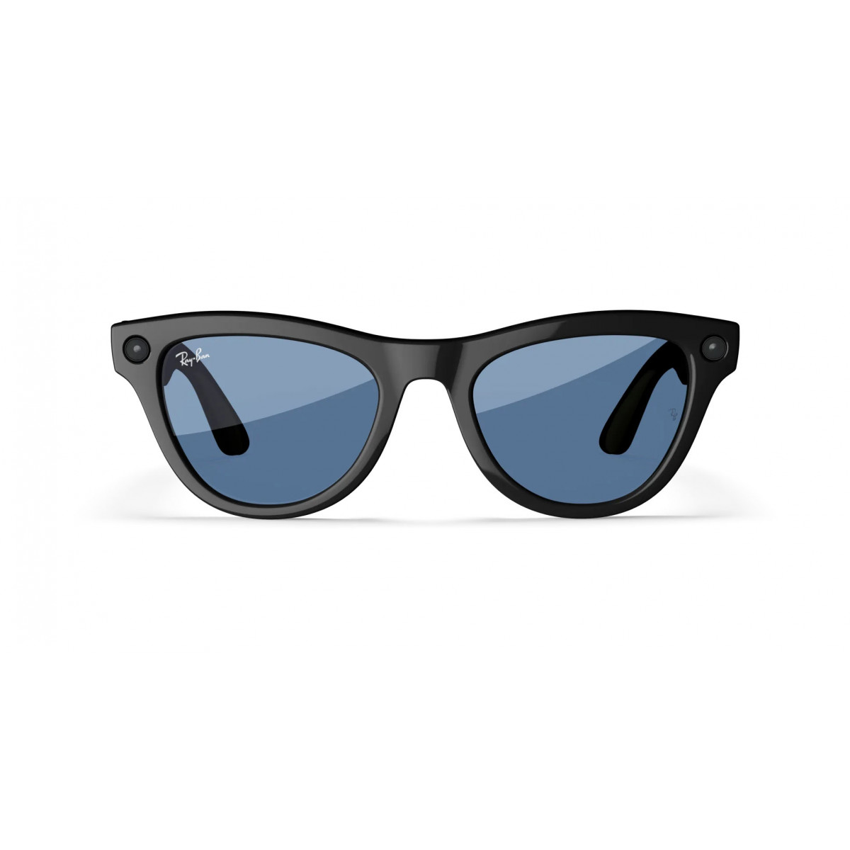 Ray-Ban Meta Skyler Глянцевый черный с лазурно-голубой линзой