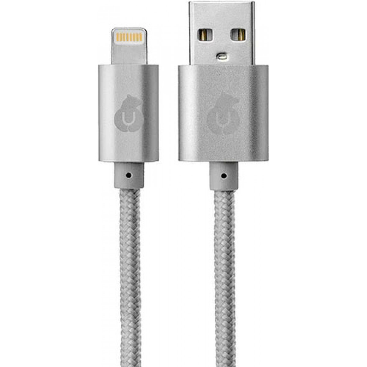 Кабель uBear Force metal USB-C на Lightning 1.2M Серебро