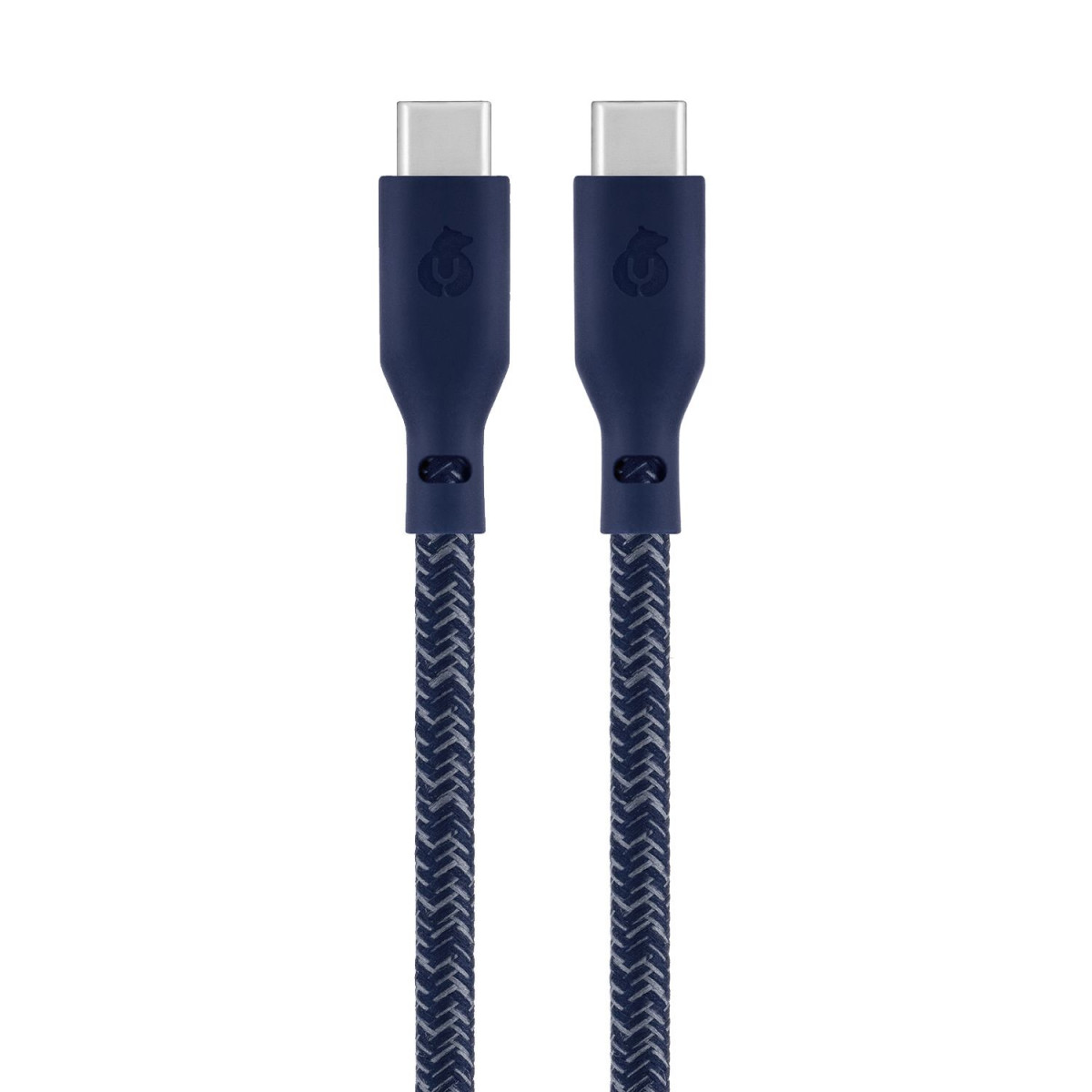 uBear Trend Кабель-переходник с USB-C на USB-C 1,2м 60Вт, Темно-синий