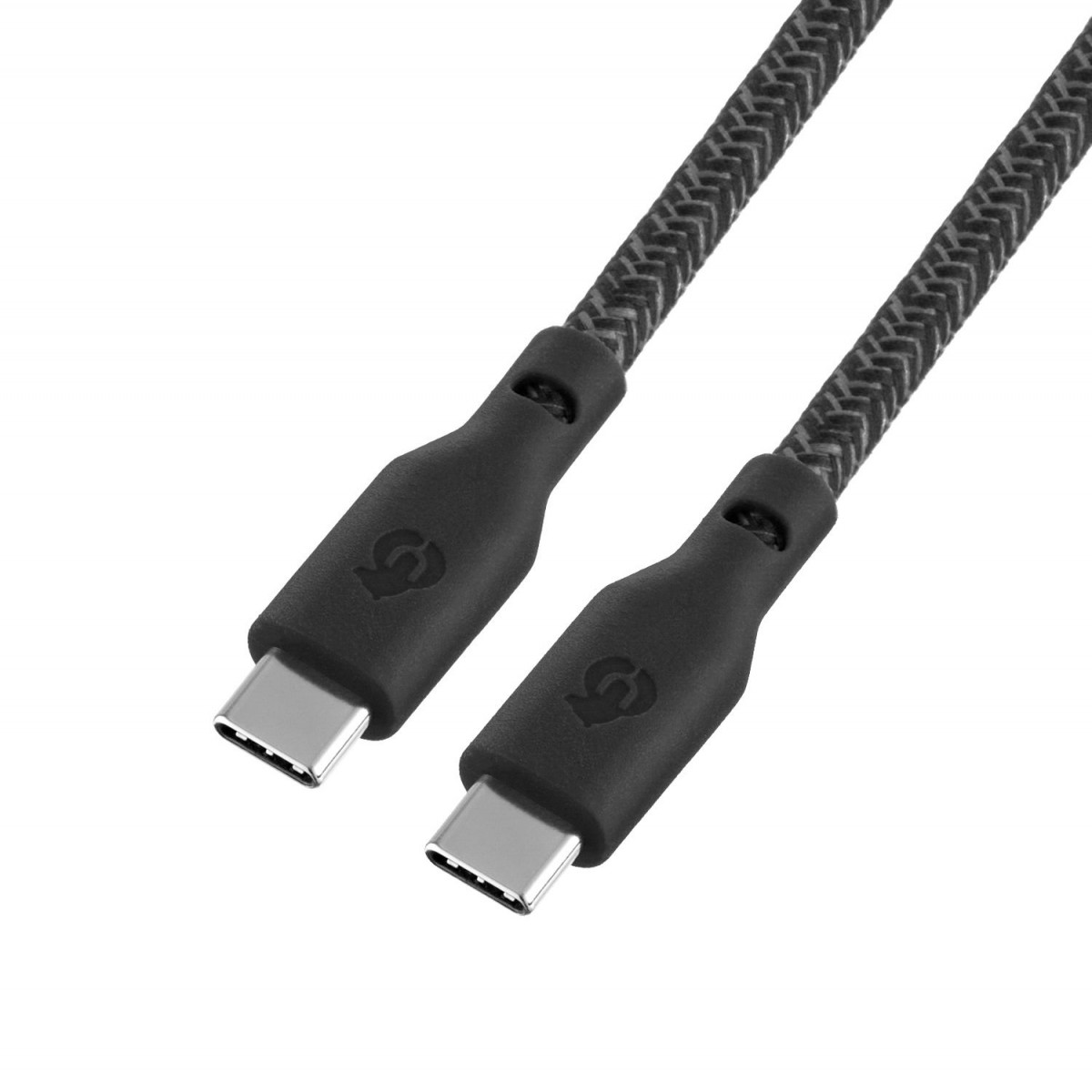 uBear Trend Кабель-переходник с USB-C на USB-C 1,2м 60Вт, Черный