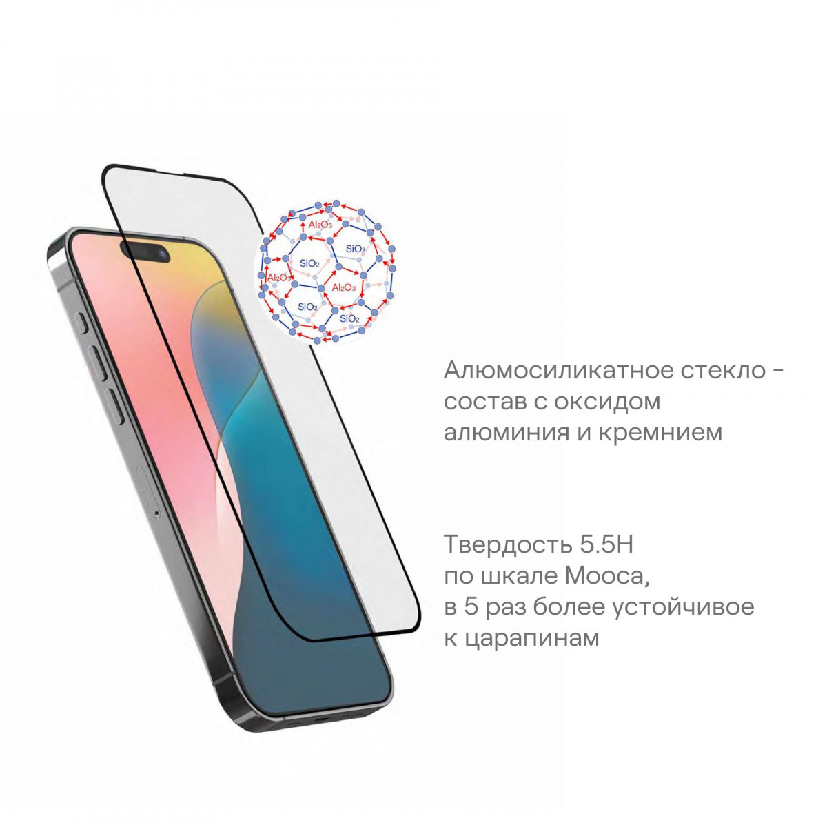 Защитное стекло uBear для IPhone 16 Plus