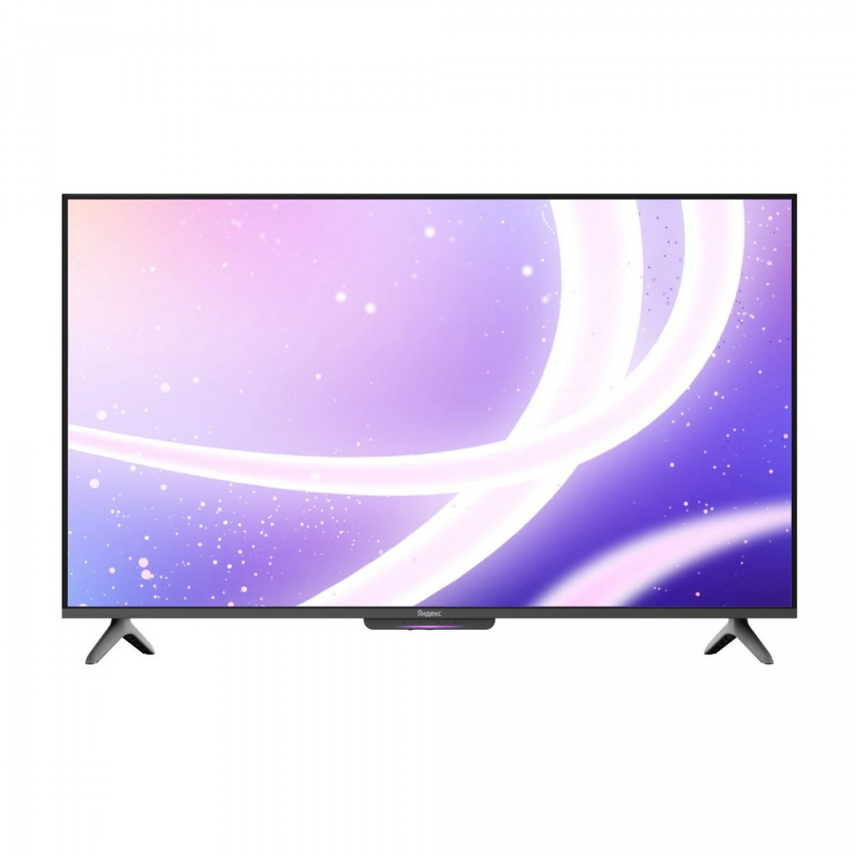 Умный телевизор Яндекс ТВ Станция Бейсик с Алисой на YaGPT, 43", 4K Ultra HD, черный