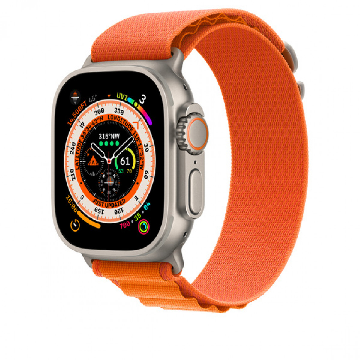 Спортивный ремешок Alpine Loop для Apple Watch Ultra, размер M, Оранжевый 