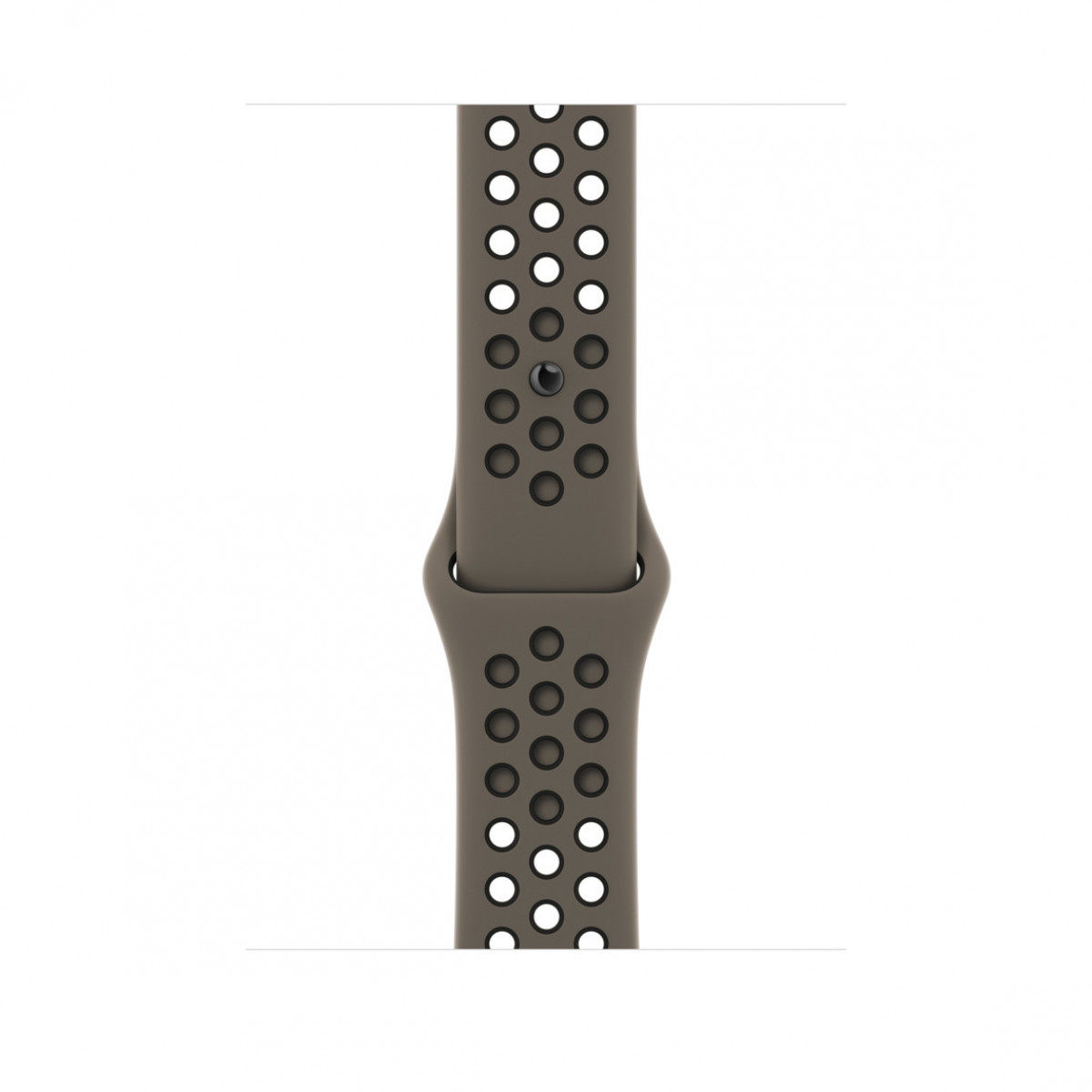 Спортивный ремешок Nike для Apple Watch 41 мм, цвета «cерая олива/черный» 