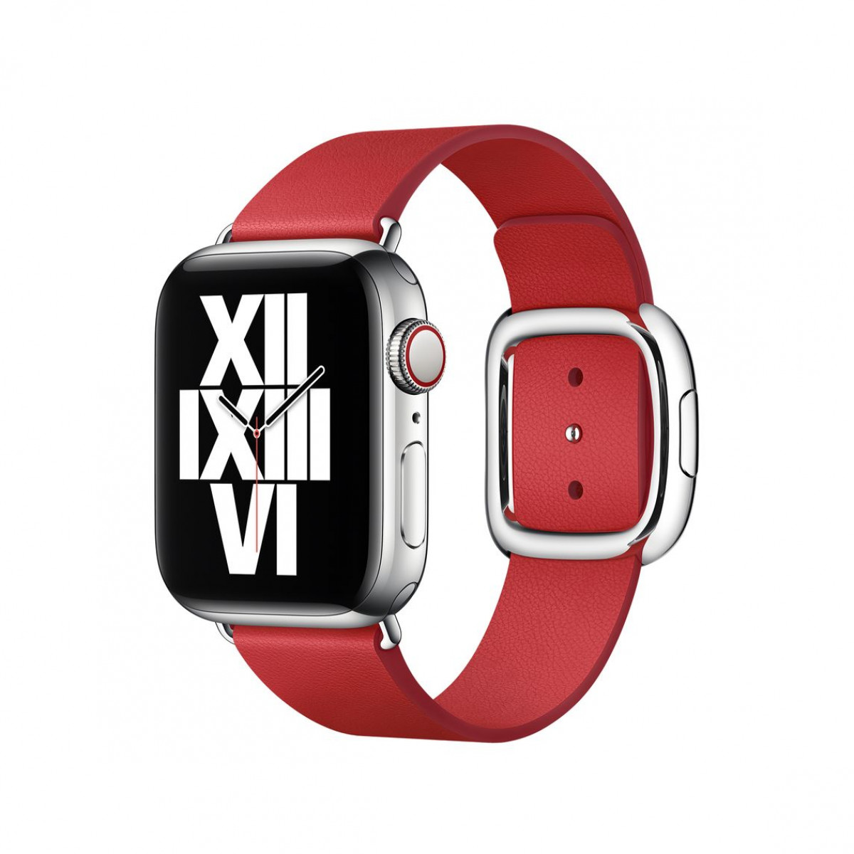 Браслет Apple Watch 40мм, кожаный, «красный»